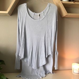 Light Blue Free People Top